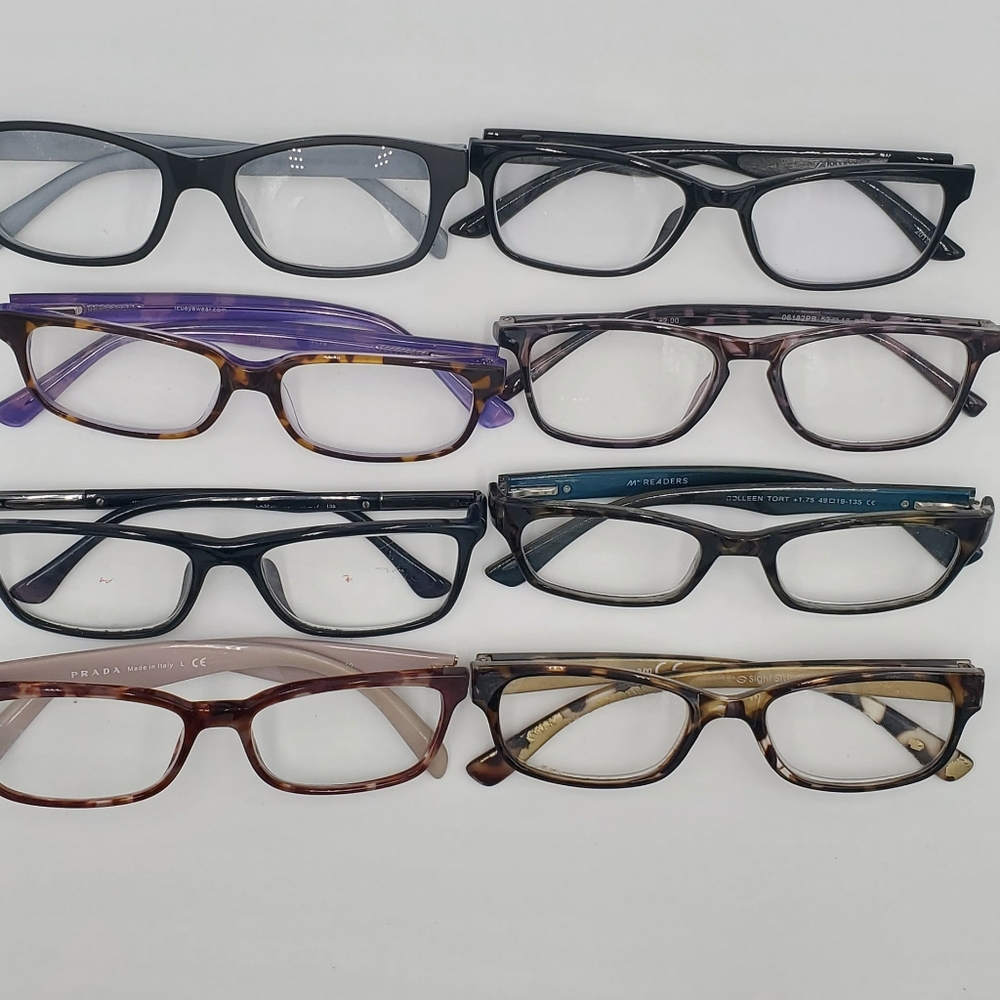 8 piece Lot of reading glasses